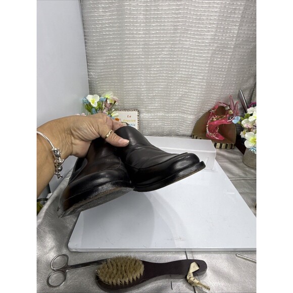 (P6) HUGO BOSS BLACK LEATHER VENETIAN LOAFERS,Men’s,SIZE 11.5 main image 6